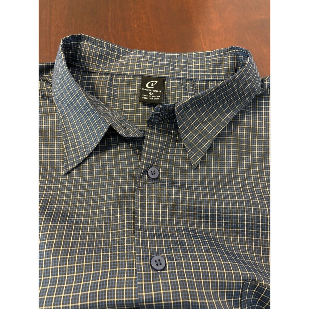 Extra Large Size Stylish Mens shirt size 4X by Claudio Nucci made in Russia